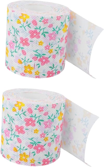 Toiletpapier Rollen - Keukenpapier Servetten - Dagelijks Gebruik - Creatief Patroon - 10.5 cm - Roze