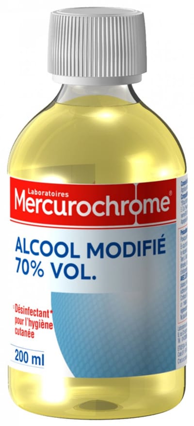 Mercurochrome Gemodificeerde Alcohol 70% vol 200 ml