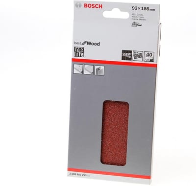 Bosch 10x Expert C470 schuurpapier met 8 gaten voor vlakschuurmac...