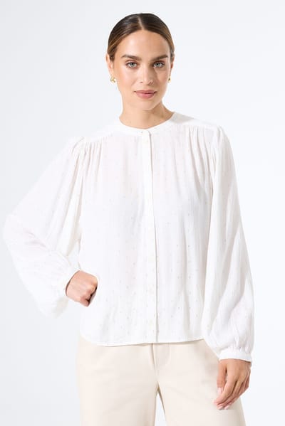 Garcia Blouse Blouse J50032 53 Off White Dames Maat - XS