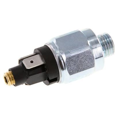 1 tot 10bar SPDT Staal Drukschakelaar G1/4'' 42VAC Platte Stekker - PSL-E-N-1-10-OC-FP