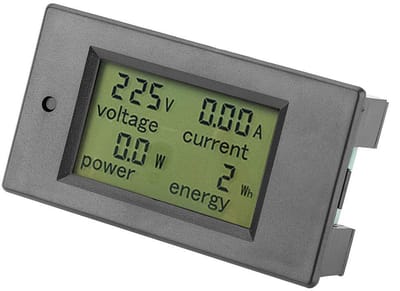Digitale AC Energiemeter met LCD Scherm - Spannings- en Stroommeting tot 100A