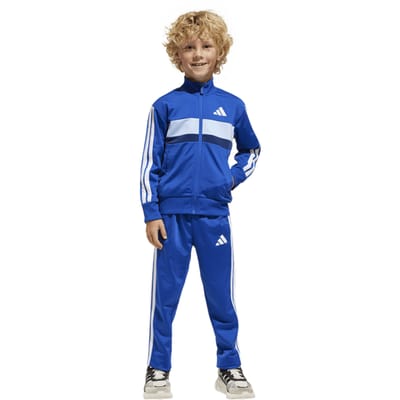Adidas Seasonal Essentials Tiberio Track Suit Trainingspakken Peuter - Blauw - Maat 111 - 116 CM - Poly Mesh