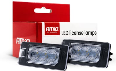 AMiO LED Kentekenverlichting CLP03 HP VAG – High Power LED – Canbus Foutvrij – Plug en Play Set van 2 Nummerplaatverlichting Lampen Seat Skoda Audi Volkswagen VW