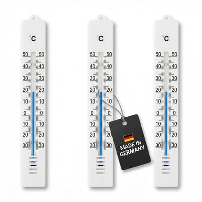 Set van 3 Analoge Tuinthermometers Weerbestendig voor Binnen en Buiten