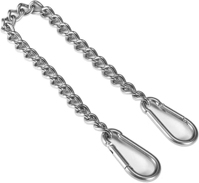 Hangstoel Ketting - Bevestigingsset - Buiten Zitten - Roestvrij Staal - 50cm Ketting - Zilver
