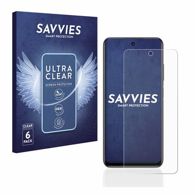 Savvies - Screenprotector voor Xiaomi Redmi Note 10 5G - Folie Beschermfolie transparant 6 Stuks