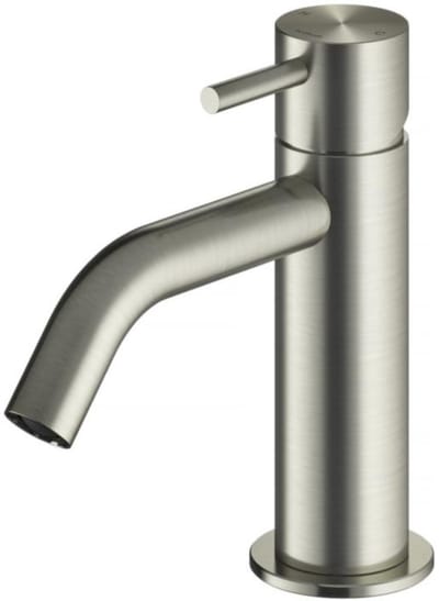 Hotbath Archie - Wastafelmengkraan - zonder Waste - Laag - Geborsteld Nikkel - Opbouw - Roestvrijstaal - V01