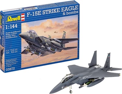 Revell Modelbouwpakket Vliegtuigen - 03972 F-15E Strike Eagle - bombs Plastic - 1:144 - Modelbouw