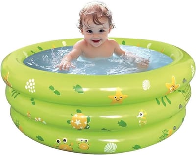 Opblaasbaar kinderbadje van 85 x 30 cm, ideaal voor peuters en baby's, perfect voor de zomer en tuinactiviteiten