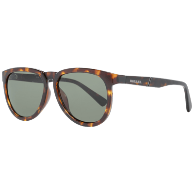 Diesel ovale unisex donkere havana groene zonnebril