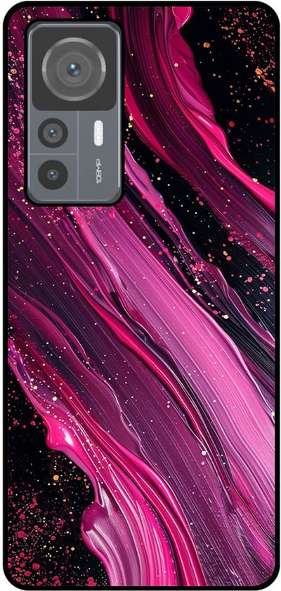 Smartphonica Telefoonhoesje Geschikt voor Xiaomi 12T / 12T Pro met marmer opdruk - TPU backcover case marble design - Paars Roze geschikt voor Xiaomi 12T;Xiaomi 12T Pro