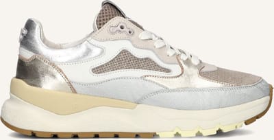 Floris Van Bommel Sfw-10163 Treni Sneakers - Leer - Dames - Zilver - Maat 42