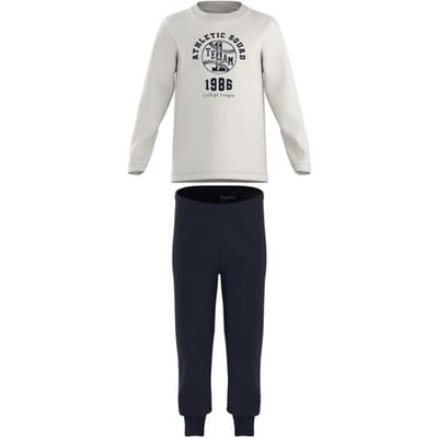 LUPILU Kinder pyjama (Wit/donkerblauw, 98/104)