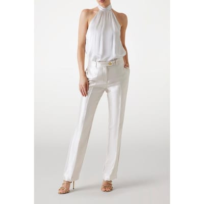 GUESS Milla Pant Platinum Multi Taglia: 36 | Pantaloni da completo Outlet | Donna | Grigio