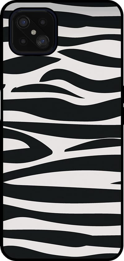 Smartphonica Telefoonhoesje Geschikt voor Oppo A92s / Reno4 Z 5G met zebra opdruk - TPU backcover case zebra design - Zwart Wit geschikt voor Oppo A92s;Oppo Reno4 Z 5G