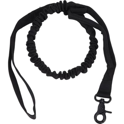 Laisse pour chien Durable Résistante à l'usure Contrôle facile Élasticité Fournit Ductilité Militaire Laisse pour animal de compagnie Animal de compagnie noir