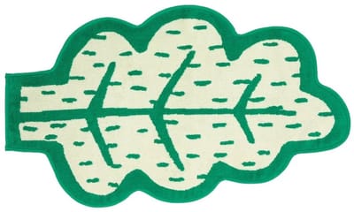 Donna Wilson Leaf Shaped badmat - groen blad