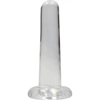 Shots - RealRock Niet-Realistische Dildo met Zuignap - 13,5 cm transparent