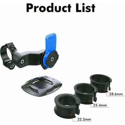 Motorfiets Fiets Telefoonhouder Stand Fiets Quad Lock Telefoonhouder Fietshouder 360° Draaibaar Navigatie Ondersteuning Veiligheidsbeugel