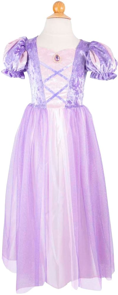 Great Pretenders Verkleedkledij Once Upon a Tower Princess jurk - 5/6 jaar - Paars