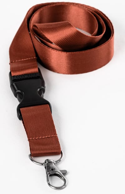Ecorare® - 5 stuks Sleutelkoord - Kliksluiting - Lanyard - Keycord - Rood - 50 cm