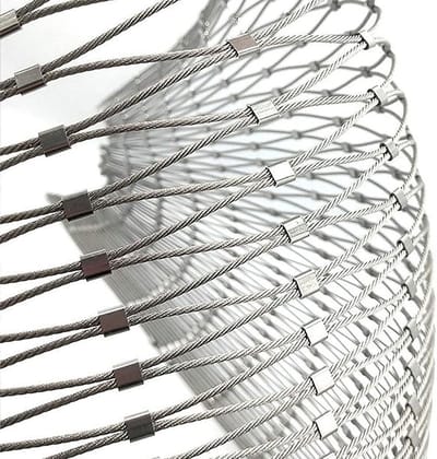 Veiligheidsnet Staal - Flexibel Gaas - Buitenbeveiliging - Roestvrij 304 - 15 x 0.8m