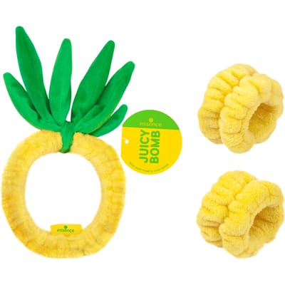 Essence Juicy Bomb Party Face Wash Head &amp; Wrist Bands 01 Pineapple Party 1 st