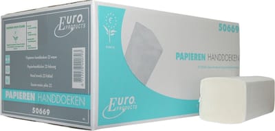 Euro Products Handdoeken Z-vouw 2-laags !OMDOOS 12x160 stuks!