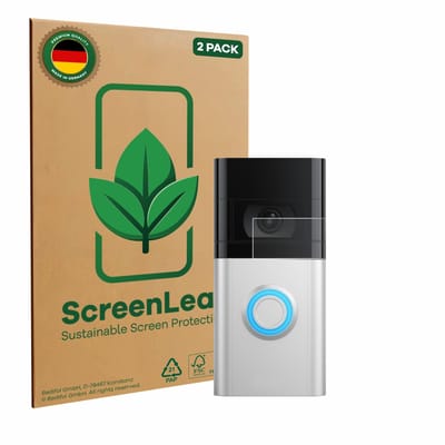 2 Stuks Screenprotector voor Ring Video Doorbell 4 / Doorbell 3 - Hoogwaardige Beschermfolie transparant
