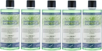 Douchegel Eucalyptus 500 ml - set van 5 stuks - Showergel
