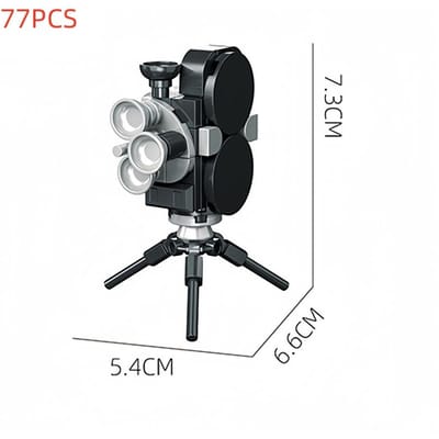 Hoge Kwaliteit Vintage Hoge Kwaliteit Retro Hoge Kwaliteit Camera Hoge Kwaliteit Gebouw Hoge Kwaliteit Blokken Hoge Kwaliteit Speelgoed–Prachtig Hoge Kwaliteit Bureau in bag