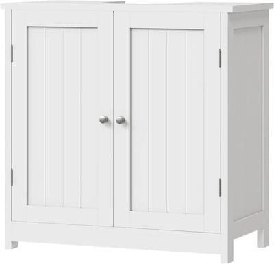 Badkamerkast - Opbergkast - Wastafel - Badkameronderkast - Voor Onder de Gootsteen - Vloerstaande Opberger met 2 Deuren - Vanity Unit 30 x 60 x 60 cm