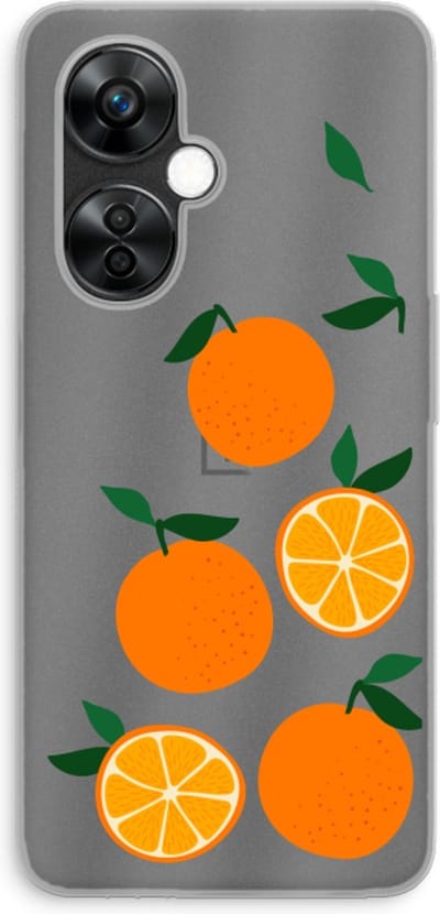 Case Company® - Hoesje geschikt voor OnePlus Nord CE 3 Lite hoesje - Will you be my clementine - Soft Cover Telefoonhoesje - Bescherming aan alle Kanten en Schermrand
