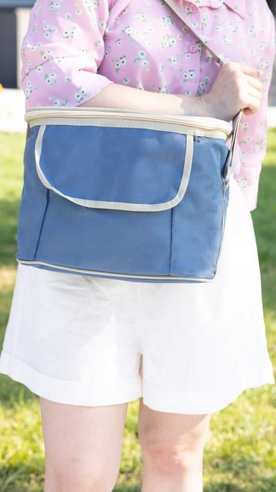 Geïsoleerde Koeltas| Lunchtas| Thermotas| 12 Liter| Picknicktas| Koeltas voor op reis met draagband| Donker Blauw