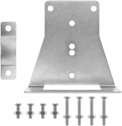 Dailygoods - Flush Panel Montage Beugel - Connector Mount - Vaste Beugel voor 50A Stekkers - Zilver - Montage met Schroeven - Geschikt voor Anders...