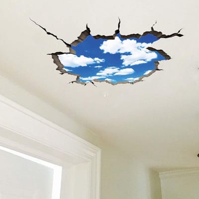 Allecto - Wolken 3D Muursticker - Grappige Lucht Muurstickers - Kleurrijk Decor - 2 Vellen - Creatieve Wanddecoratie - Geschikt voor Kinderkamer - ...