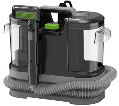 Emvae Tapijtreiniger - Vlekkenreiniger - Bank Reiniger - Textielreiniger - Zetelreiniger - Voor Bank Auto en Tapijt - 500W - 12 kPa - 1,8L Tank - Zwart