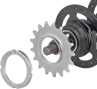 Fiets Tandwiel - Single Speed Freewheel - Woonwerk Verkeer - Geoptimaliseerde Rotatiebalans - 13T - Zilver