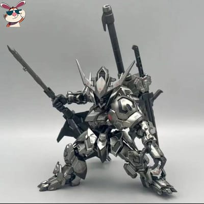Nieuwe Iron-Blooded Orphans Mgsd Barbatos Verguld Zilverkleurige Basis Beperkt Assemblage Modelkit Actiefiguren Ornament Puzzel Speelgoed zilver