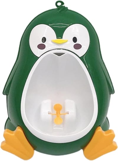 Kinder Urinoir - Potjestrainer - Zindelijkheidstraining - Draaiend Doelwit - 26x22x37cm - Groen