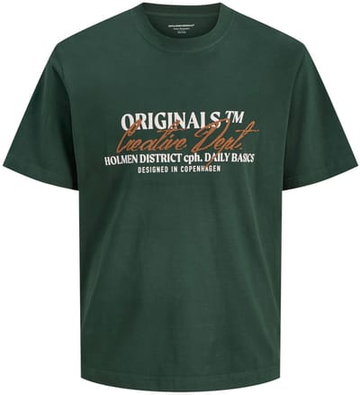 JACK&JONES - JORBEDFORD TYPO TEE SS CN - Heren - T-shirts