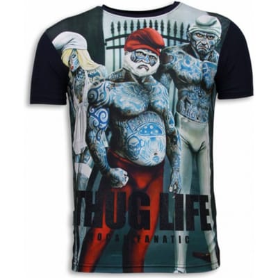 Local Fanatic Thug life digital rhinestone t-shirt