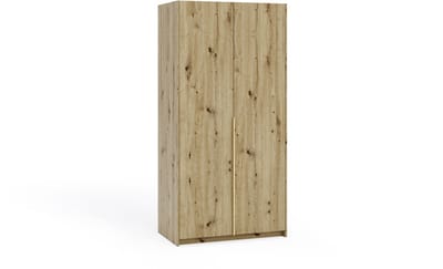 Kledingkast Apollonia zonder Spiegel 100 x 204 cm (artisan, gouden handgrepen)