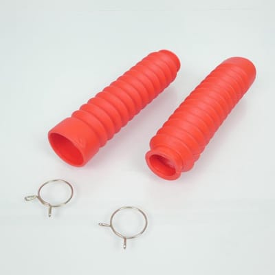 Soufflet protection de fourche Brazoline pour moto Ø28/47mm x 200mm rouge Neuf