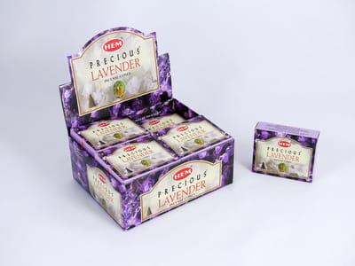 HEM Wierook Kegels / Cones - Lavendel / Lavender (Precious) - Voordeelbox (12 Pakjes / 120 Kegels)
