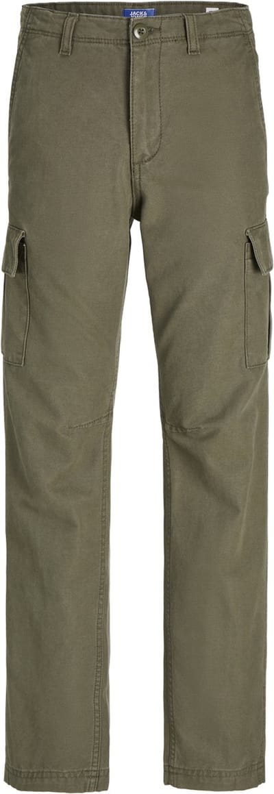 JACK&JONES JUNIOR JPSTKANE JJBARKLEY CARGO PANT NOOS JNR Jongens Broek - Olive Night