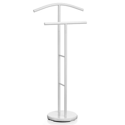 Kledingrek LAURENZ met broekenhanger, wit