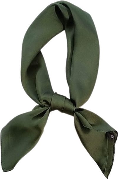 Dames Haarsjaal – Neksjaal – Vierkant 70x70 cm – Groen – Zijdezacht & Elegant