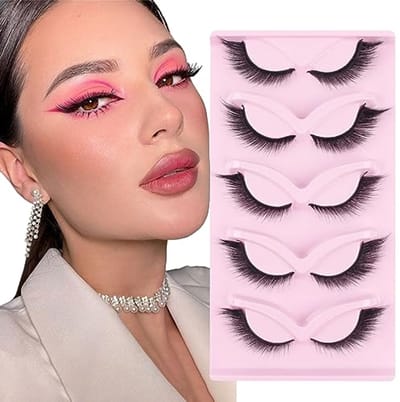 Kattenoog Wimpers 5 paar - Vossenlook Wimperextensions en Valse Wimpers